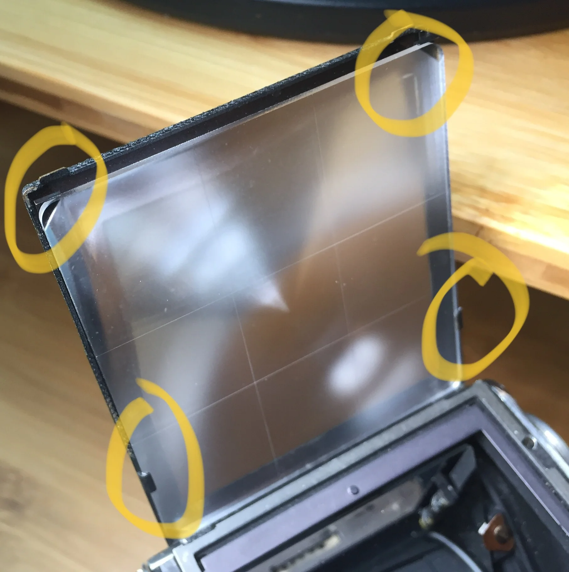 Maxwell Focusing Screen for Rolleiflex TLR v original screen